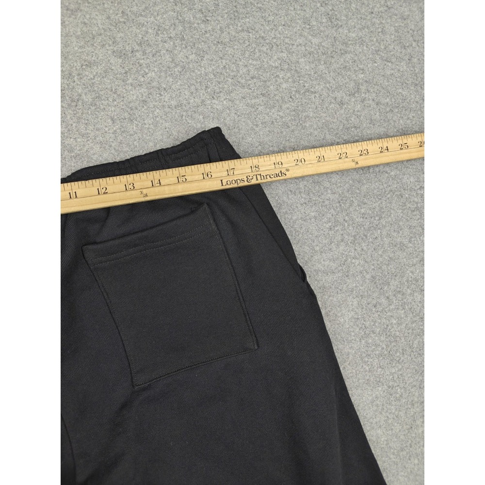 SNOH Pants Mens 2XL Black Heavyweight Fleece Joggers Graphic Colorblock USA - Picture 8 of 12